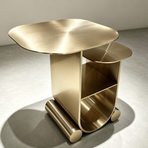 Modern Gold Stainless Steel Side Table| Metal Side Table