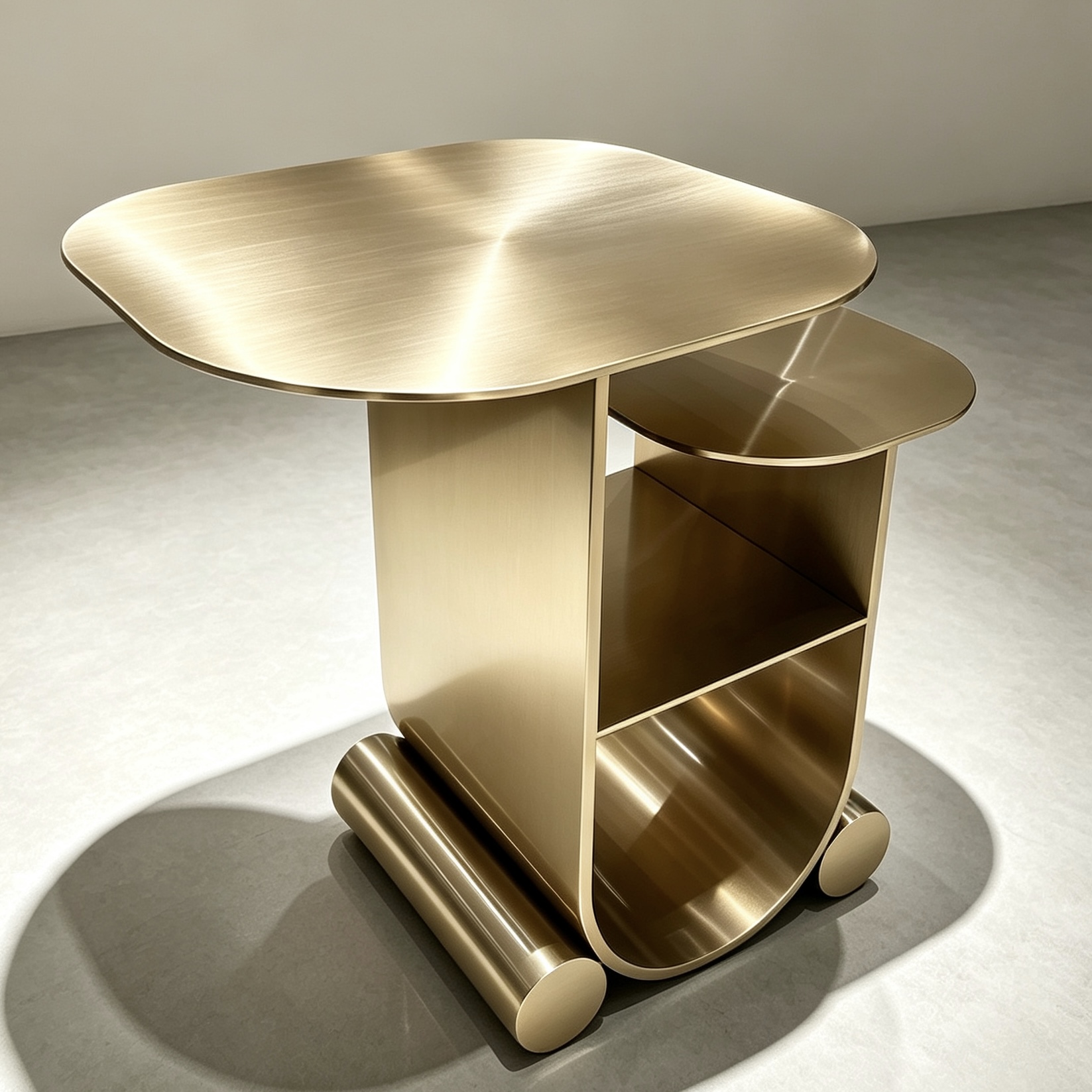 Modern Gold Stainless Steel Side Table| Metal Side Table